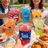 100 Pack Graduation Decorations Class of 2026, 16 Oz Blue and Gold Graduation Clear Plastic Cups Disposable Party Cups for Drinks 2026 School Grad Party Favors Supplies view 2