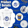 100 Pack Graduation Decorations Class of 2026, 16 Oz Blue and Gold Graduation Clear Plastic Cups Disposable Party Cups for Drinks 2026 School Grad Party Favors Supplies view 3