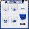 100 Pack Graduation Decorations Class of 2026, 16 Oz Blue and Black Graduation Clear Plastic Cups Disposable Party Cups for Drinks 2026 School Grad Party Favors Supplies view 4