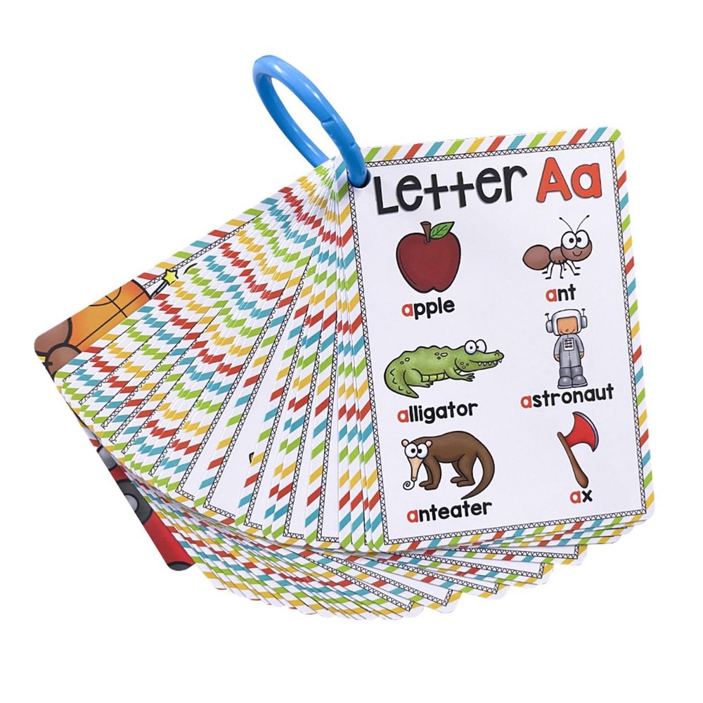 156Pcs Double Side Letter Cards 26 Learning Tool Phonics Flashcards for Classroom Phonics Teaching Aid English Teaching for School