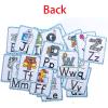 156Pcs Double Side Letter Cards 26 Learning Tool Phonics Flashcards for Classroom Phonics Teaching Aid English Teaching for School view 3