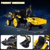 3-in-1 Ride on Tractor, 24v Ride on Car Toy Excavator & Bulldozer view 4