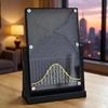 12 * 18cm Galton Board Experiment Model, Acrylic Galton Board Desk Toy, Inspire Curiosity and Enhance Learning, Probability Teaching Demonstration for Probability Education, Financial Model (Black) view 1