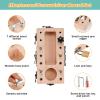 WoodTrove Montessori Screwdriver Board Set with Lock and Key, Montessori Toys for 3 4 5 Year Old, Wooden Screw Driver Activities Tools, Fine Motor Skills Preschool Learning Sensory Toy view 3