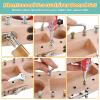 WoodTrove Montessori Screwdriver Board Set with Lock and Key, Montessori Toys for 3 4 5 Year Old, Wooden Screw Driver Activities Tools, Fine Motor Skills Preschool Learning Sensory Toy view 4