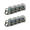 2 Pieces Keyboard Fidget Toy - 4 Buttons Keyboard Fidget Keyring for Stress Relief | Lightweight Transparent Colorful Lights Clicker | Funny Mechanical Stress Relief Toy for Kids and Adults view 1