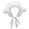 Ferricult Lamb Hat Cute Cartoon Sheep Hat with Strap Y2k Beanie Winter Headwear Cosplay Photo Props Party Supplies for Women Girls Kids, Sheep view 1
