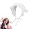 Ferricult Lamb Hat Cute Cartoon Sheep Hat with Strap Y2k Beanie Winter Headwear Cosplay Photo Props Party Supplies for Women Girls Kids, Sheep view 2