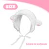 Ferricult Lamb Hat Cute Cartoon Sheep Hat with Strap Y2k Beanie Winter Headwear Cosplay Photo Props Party Supplies for Women Girls Kids, Sheep view 3