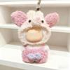 2-Pack Pink Crochet Outfits for 4th Gen Mini 10cm Dolls Pig & Bear-Themed Costumes Compatible with Labubu view 4