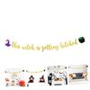 MOLUCKFU Halloween Witch Party Decorations Banner Haunted House Halloween Party Supplies Easy DIY Wall Hanging Garland for Indoor Outdoor Festive Atmosphere view 4