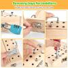 WoodTrove Montessori Screwdriver Board Set, Montessori Toys for 3 4 5 with 3 Lock and Keys, Toddler Screwdriver Toy, Kids Tool Set, Preschool Learning Sensory Toy, Fine Motor Skills Toys view 4