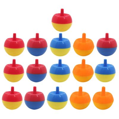 Abaodam 50Pcs Plastic Gyro for Hand-Spun Tops for Stress Relief Creative Sensory Playthings Easy to Use Desktop Gyroscope for S Fun Random Color