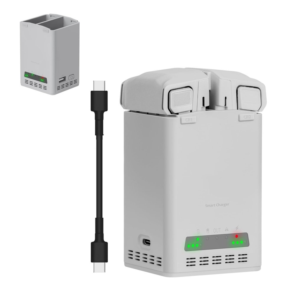 Portable 2-Way 65W for DJI Mini 5 Pro, Fast Charger Batteries Storage Manage Case, Drone Mini 5 Pro Intelligent Charging HUB, Compatible with Mini4/3Pro