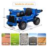 12V Electric Ride on Dump Truck for Kids,12v 4WD Kids Ride on Dump Truck with Remote Control,Electric Construction Toy Car with Power Dump Bed & Shovel, 2 Speeds, Bluetooth Music Player,Gift for Boys view 2