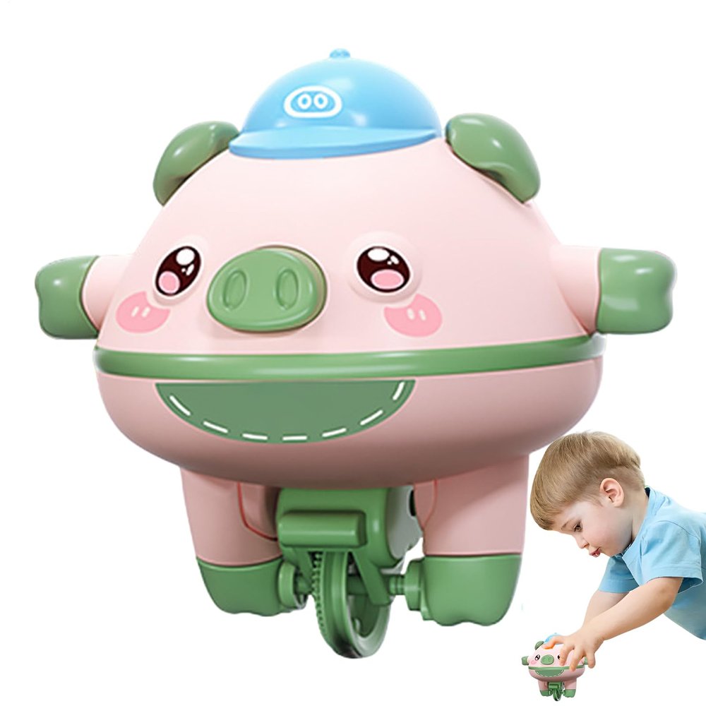 Tightrope Unicycle Toy, Premium, Lightweight,  Stylish Pig Balancing Car Learning, Toys Educational Gyroscope Interactive, Funny Skills Development | Skills Development Sturdy Durable