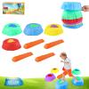 Light up Stepping Stones for Kids, Glow and Music Stepping Stones, Floor Is Lava Stepping Stone, Balance Stepping Stone Kit with Light up Jumping Stone (4pcs+4 bridge) view 1