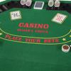 lafengyan 48 Inch Folding Poker Table Top for 8 Players with Felt Surface Octagon Casino Game Layout Mat and Cup Holders Green view 2
