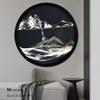3D Dynamic Sand Art, Liquid Motion Sandscape Picture in Motion, Round Glass Sand Art Display for Relaxing Desktop Home Office Decoration view 1