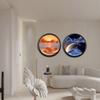 3D Dynamic Sand Art, Liquid Motion Sandscape Picture in Motion, Round Glass Sand Art Display for Relaxing Desktop Home Office Decoration view 4