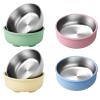 wkao Suction Bowls for Babies - 4 Stainless Steel, Multiple Colors view 1