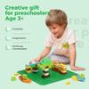 Etarnfly Classic Baseplates Building Plates-16 Pack 10" x 10" Building Boards,100% Compatible with All Major Brands and Activity Table, Creative Platforms Mats for Toy Bricks,Sand Green Gray Blue view 4