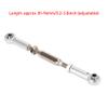 6 pcs 81mm Adjustable Aluminum Servo Links Tie Rod Set for RC Car Accessories (Silver) view 2