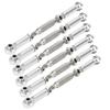 6 pcs 81mm Adjustable Aluminum Servo Links Tie Rod Set for RC Car Accessories (Silver) view 4