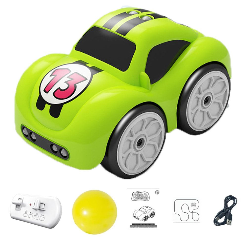 2.4G Electric Mini Remote & Induction Controlled Car, Super Mini Car Magic Line, Gesture Control Cars, 2.4GHz Induction Controlled Drift Cars with Follow & Escape Modes (Green)