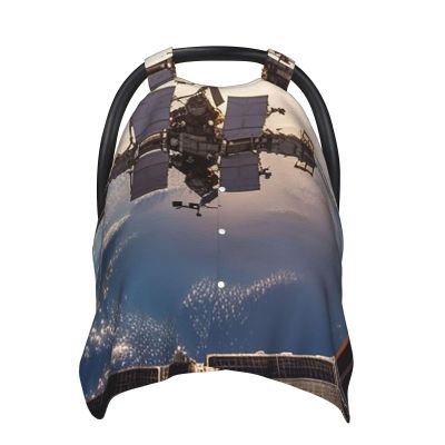 Baby Car Seat Canopy Cover for Mom, Soft Breathable Nursing Breastfeeding Covers Multi Use Stroller Sun Shade Newborn Shower GiftInternational Space Station Picture