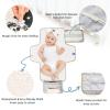 Stars Skull Black Print Portable Baby Changing Pad Diaper Changing Table Mat Foldable Water-Resistant Changing Station with Built-in Pillow for Baby Gifts Stuff Newborn view 3