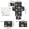 Stars Skull Black Print Portable Baby Changing Pad Diaper Changing Table Mat Foldable Water-Resistant Changing Station with Built-in Pillow for Baby Gifts Stuff Newborn view 4