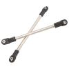 8Pcs Stainless Steel Link Rod Linkage Set, 275mm Wheelbase RC Crawler Car Parts, Durable Metal Pull Rod for 1/10 Scale, High - Performance Upgrade Replacement with Ball Head view 2
