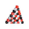 36Pcs Acrylic Mult Sided Dices Round Corner Table Game Math Counting Teaching Tool Enduring Six Sided Set Round Corner view 1