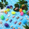 Capoda 12 Pack Prefilled Easter Eggs with 3D Printed Articulated Animal Fidget Toys, Colorful Plastic Surprise Eggs with Flexible Mini Figurines, Non-candy Basket Stuffers for Spring Party Favors view 4