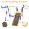 Pikler Triangle Set 4-in-1Foldable Indoor Jungle Gym for Kids,Multifunction Indoor Climber Playset with Swing,Formaldehyde-Free Kids Indoor Playground,Montessori Climbing Set for Toddler view 2