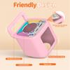 Underhub Silicone Protective Cover for Toniebox 2 Audio Player, Shockproof Anti Slip Silicone Case with Handle, Soft Easy Grip Cover, Easy to Clean Durable Sleeve (Pink) view 3