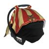 Baby Car Seat Canopy Cover for Mom, Soft Breathable Nursing Breastfeeding Covers Multi Use Stroller Sun Shade Newborn Shower GiftVintage Circus Background view 4