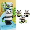 Geavonyg 3Pieces Wind Up Mechanical Sport Panda Toy Spring Mechanical Animal Playset for Creative Learning and Fun Activity Windu view 2
