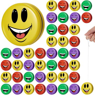 Sotiff 100 Pack Yo Yo Bulk Operation Bulk Items Classroom Party Favors Colorful Designs Party Favors Bag Stuffers Return Gifts for Birthday, Back to School Theme Parties