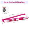 AzulHome 4 PCs Mahjong Racks with Pushers, 18'' Berry Pink Acrylic Mahjong Tile Racks/Trays/Holders Set of 4, Modern American Mahjong Tile Racks with Built-in Pushers (Berry Pink) view 3