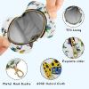 Frogs White Print Pacifier Holder Case with Metal Clip Portable Pacifier Holders for Newborn Baby Boys Girls view 4