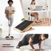 Regulable Wood Balance Board With Four Levels Folding Wood Incline For Leg Muscle Strengthening Multifunctional Gym Balance view 2