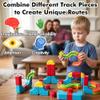 Electric Train Set Tracks, Toy Train Race Tracks, 3D Infinity Modular Cube Building Blocks Freely Assembled, STEM Learning Toy Fun 1 Pack of Gifts for Kids Toddlers Boys & Girls view 2