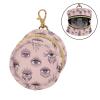 Evil Eyes Pink Print Pacifier Holder Case with Metal Clip Portable Pacifier Pouch for Newborn Boys Girls view 2