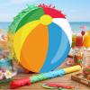 Blosssound Beach Ball Piata Summer Pool Party Decorations Supplies Rainbow Pool Ball Piata Set with Stick Blindfold for Hawaiian Tropical Luau Beach Theme Birthday Baby Shower Celebration Decor view 2