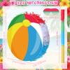 Blosssound Beach Ball Piata Summer Pool Party Decorations Supplies Rainbow Pool Ball Piata Set with Stick Blindfold for Hawaiian Tropical Luau Beach Theme Birthday Baby Shower Celebration Decor view 3