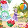 Blosssound Beach Ball Piata Summer Pool Party Decorations Supplies Rainbow Pool Ball Piata Set with Stick Blindfold for Hawaiian Tropical Luau Beach Theme Birthday Baby Shower Celebration Decor view 4