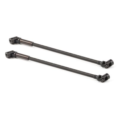 130mm Steel SCX24 Cut-to-Length Driveshaft with D Hole, Fit for Axial 1/24 RC Crawler Custom Builds (2 PCS)