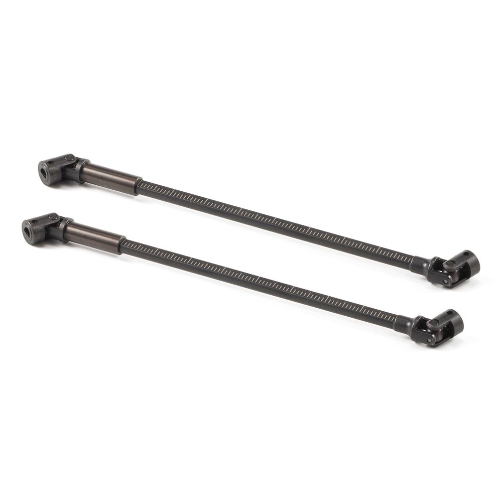 130mm Steel SCX24 Cut-to-Length Driveshaft with D Hole, Fit for Axial 1/24 RC Crawler Custom Builds (2 PCS)